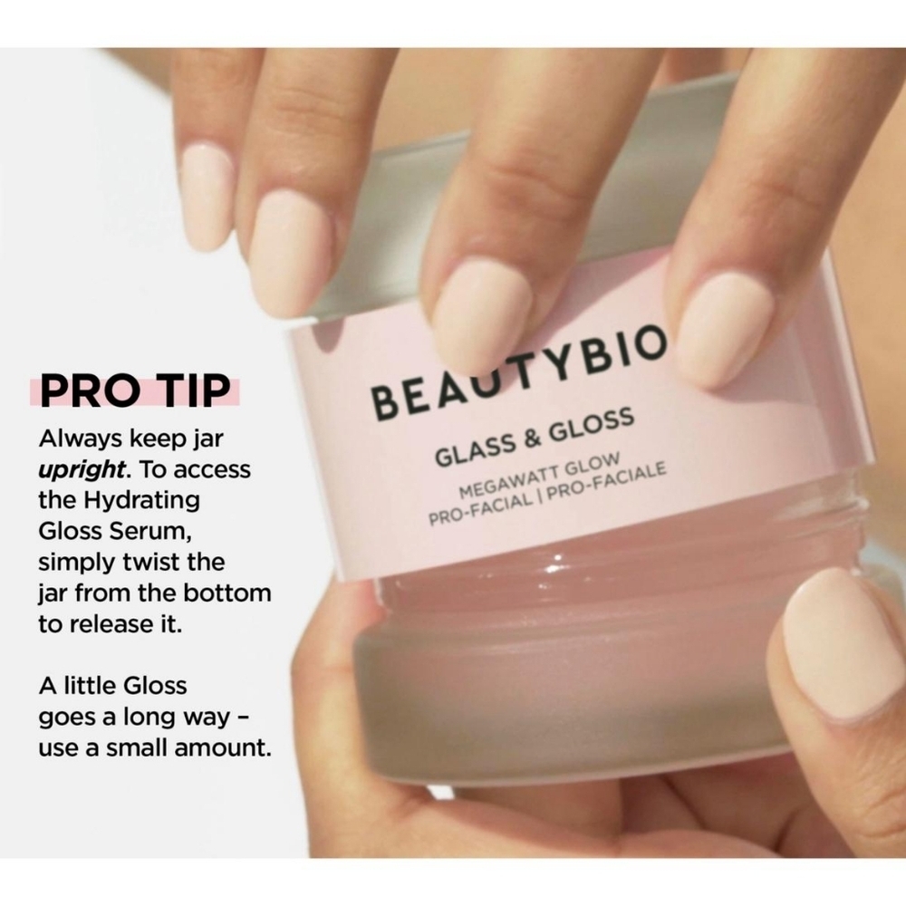 BeautyBio Glass & Gloss At-Home 2-Step Facial System - New! - Picture 4 of 5